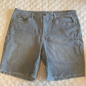 Pin striped denim shorts from Seven